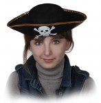 Шляпа Пират с золотой каймой