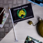 Флаг на присоске «Танковые войска» 21х14 см арт.2472219