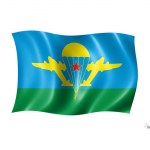 Флаг  «Эмблема ВДВ» 90х147 см без древка арт.4651