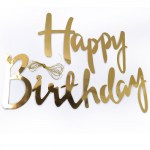 Гирлянда буквы «Happy Birthday», золото, металлик арт.521176