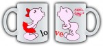 Кружки парные для двоих «Love»